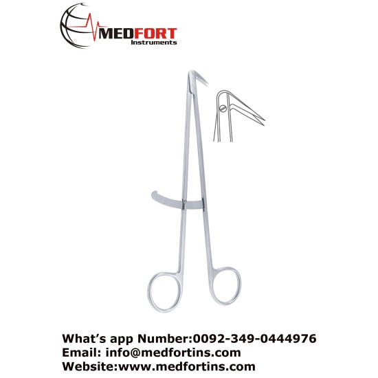 Diethrich Vascular Scissor Angled 125  With Guide, 17.5 cm