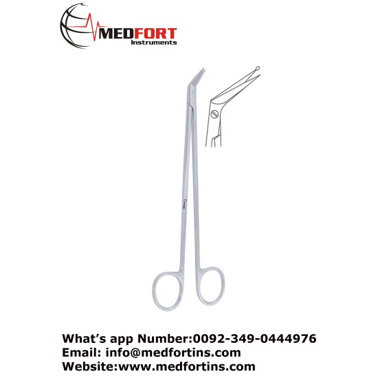 Potts Smith Vascular Scissor Angled 60 With Probe Tip, 18 cm