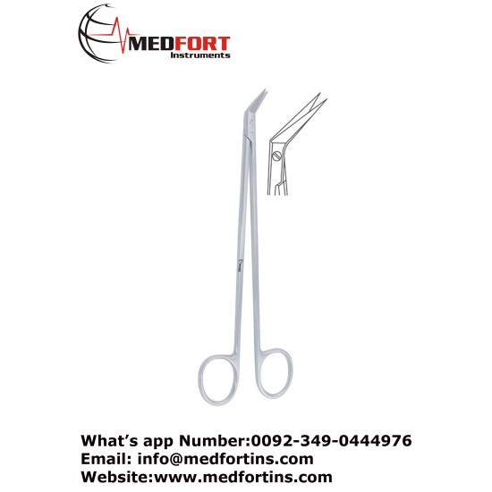 Potts Smith Vascular Scissor Angled 45, 18 cm