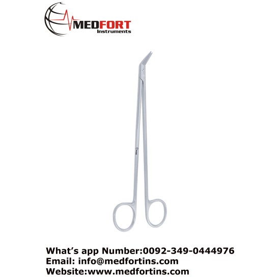  Micro Vascular Scissors Fine Blades Angled 125, 16.5 cm