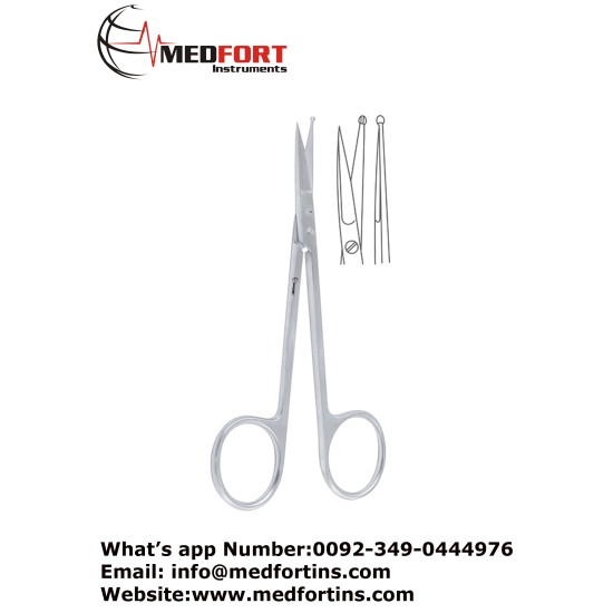Vascular Scissor One Blade Probed, 12 cm