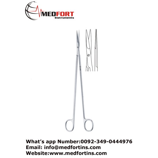  Barre Vascular Scissor Straight, 28 cm
