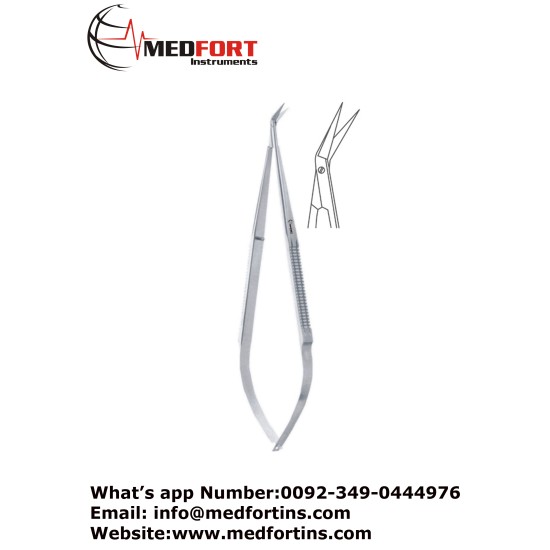  Micro Vascular Scissors Fine Blades Angled 25, 16.5 cm