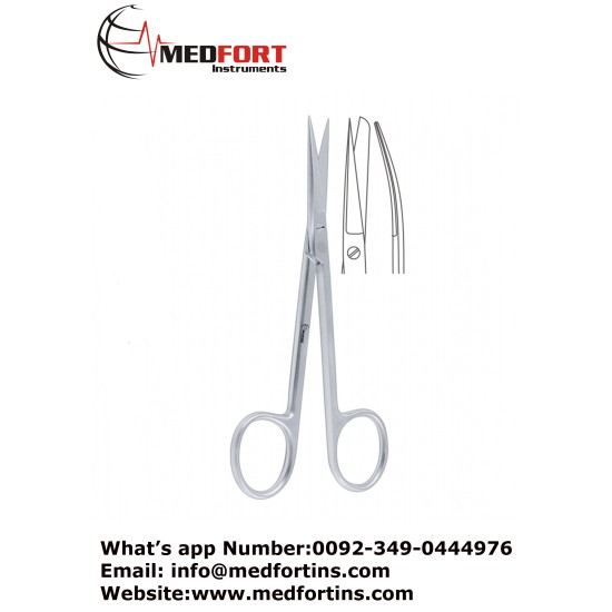  Small Model Operating Scissor Curved Sharp / Blunt, 12 cm