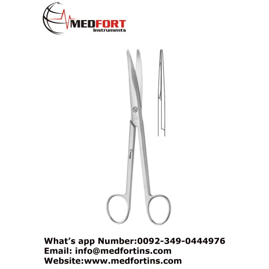  Mayo Dissecting Scissor Straight With Chamfered Blades, 19 cm 