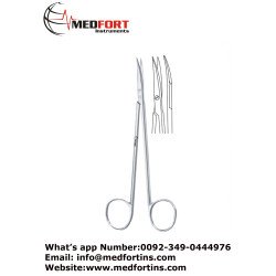  Nerve Dissecting Scissor Curved Semi Sharp, 15 cm