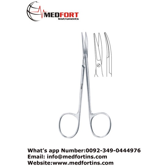  Cottle Bulldog Scissor Curved,  11.5 cm 