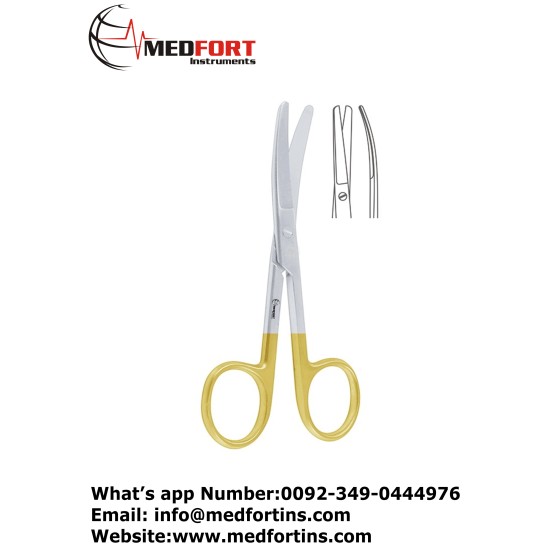 TC Operating Scissor curved Blunt / Blunt, 17 cm