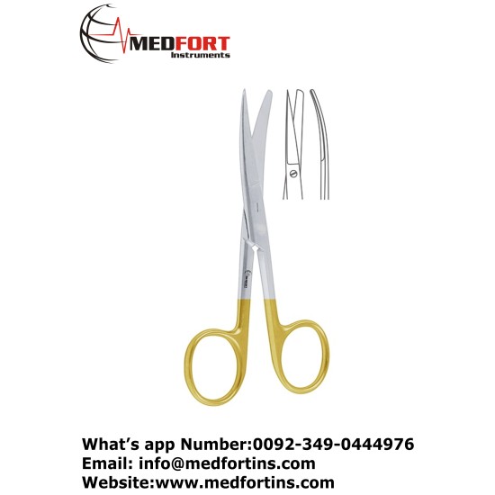 TC Operating Scissor Curved Sharp / Blunt, 14.5 cm