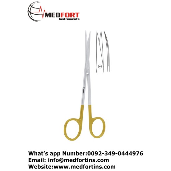 TC Metzenbaum Fine Dissecting Scissor Curved Sharp, 14.5 cm