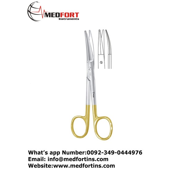  TC Rees Face Lift Scissor Curved One Toothed Cutting Edge, 17 cm