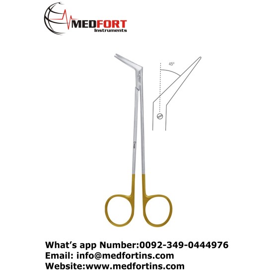  TC DeBakey Vascular Scissor Angled 45,  22 cm