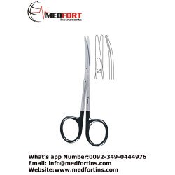  Supercut Strabismus Scissor Curved, 11 cm 