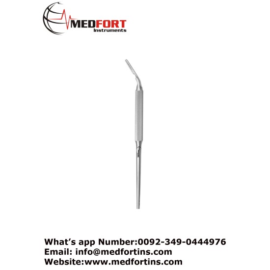  Scalpel Handle No. 3 Solid, Round, Angled 14 cm