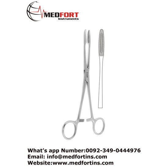 Gross-Maier Dressing Forceps, Straight - With Ratchet 26.5 cm