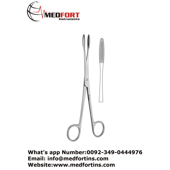  Gross-Maier Dressing Forceps, Straight - Without Ratchet 22 cm