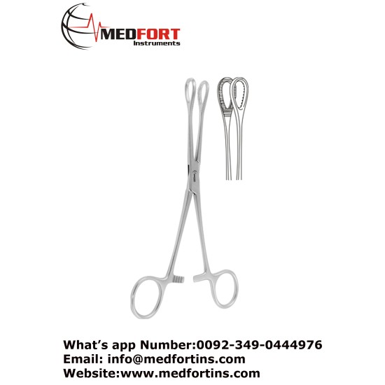 Foerster Sponge Holding Forcep, Straight 18 cm
