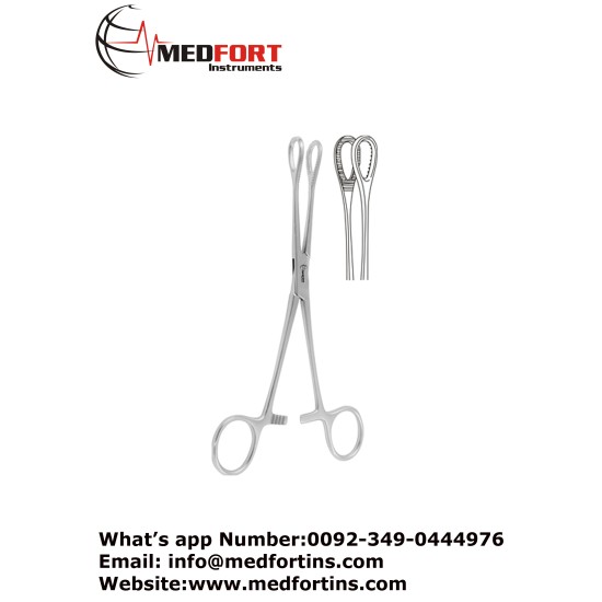 Foerster Sponge Holding Forcep, Straight 25 cm