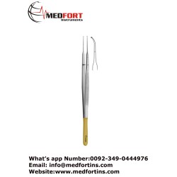 Diam-n-Dust™ Gerald Micro Ring Forcep, Curved 18 cm 
