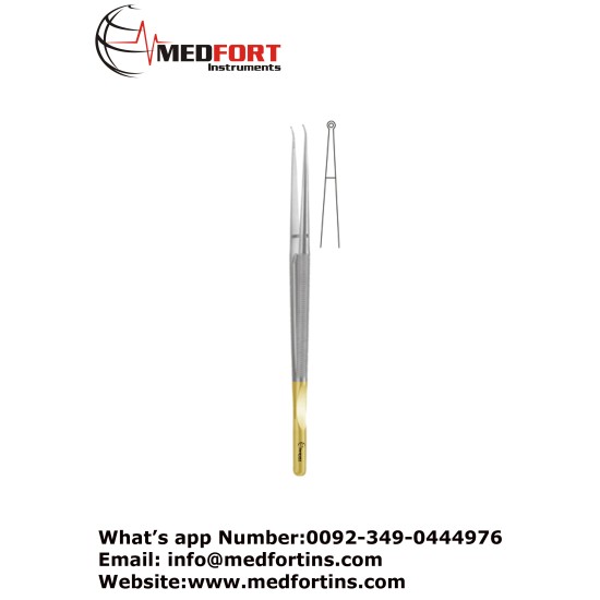 Diam-n-Dust™ Micro Ring Forcep, Straight - With Counter Balance 18.5 cm
