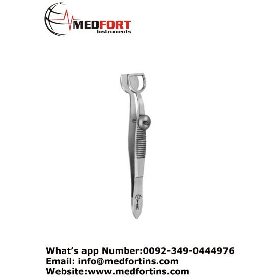Wies Chalazion Forcep, Groved Upper Jaw 9.5 cm