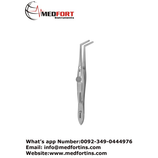 Jameson Muscle Forcep, Right - With Slide Lock 4 Teeth - Child Size 9.5 cm