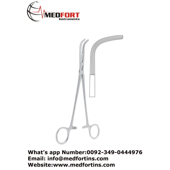  Mc Quigg-Mixter Dissecting and Ligature Forcep,  Right Angled - Longitudinally Serrated 23.5 cm - 9 1/4"