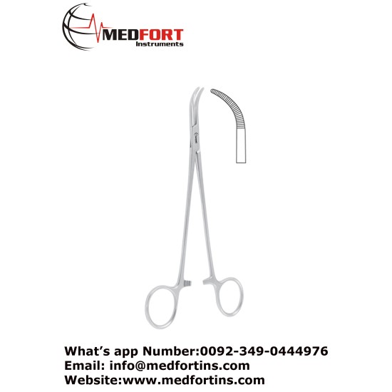 Mixter-Baby Dissecting and Ligature Forcep, Curved 18.5 cm - 7 1/4"
