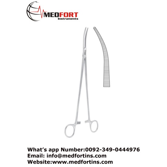 Zenker Dissecting and Ligature Forcep, Curved 29.5 cm - 11 1/2"