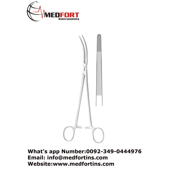 Kieback Dissecting and Ligature Forcep, Curved 23.5 cm - 9 1/4"