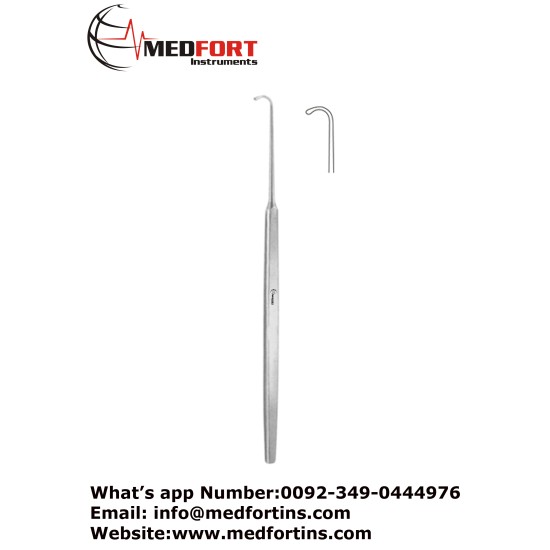 Graefe Nerve Hook, Fig. 1 14 cm