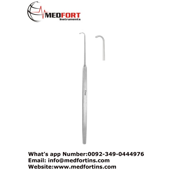 Graefe Nerve Hook, Fig. 2 14 cm