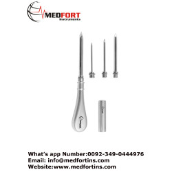  Universal Trocar, With 4 Trocar Tips Diameter 1.7 mm, 3.0 mm, 4.5 mm and 6.0 mm 14.5 cm - 5 3/4"