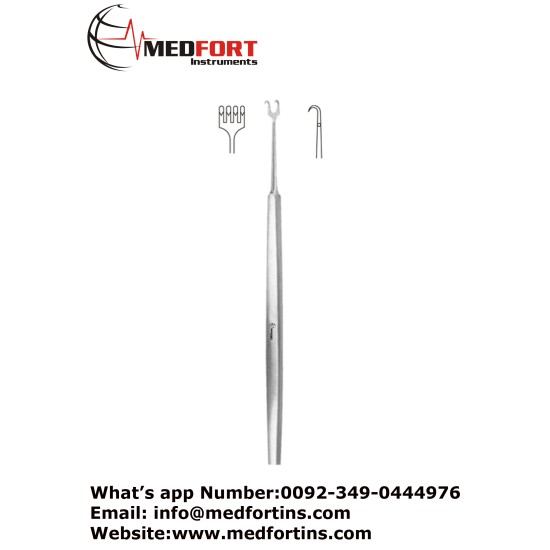  Rollet Fine Wound Retractor, 4 Sharp Prongs 13.5 cm - 5 1/4" Width 7.0 mm