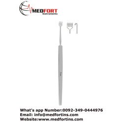 Knapp Fine Wound Retractor, 4 Blunt Prongs 13.5 cm - 5 1/4"