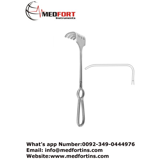 Israel Retractor, 7 Blunt Prongs 25.5 cm - 10" Blade Size 70 x 70 mm