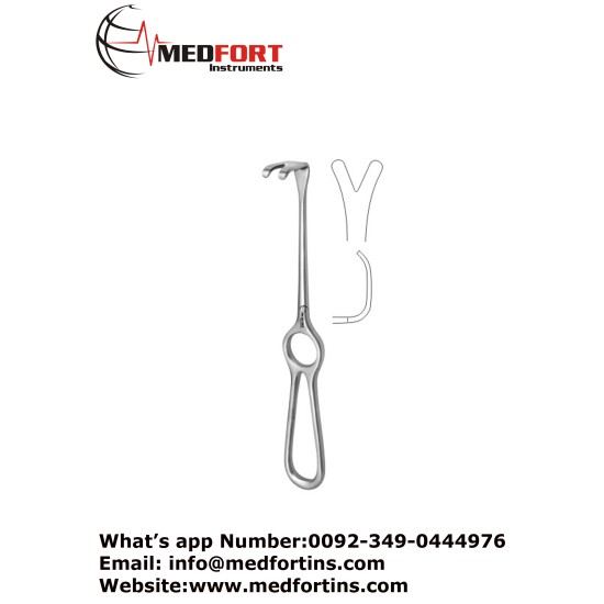  Wassmund Retractor, 20.5 cm - 8" Blade Size 33 x 21 mm