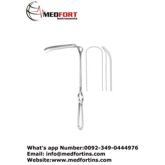 Hoesel Retractor, 26 cm - 10 1/4" Blade Size 83 x 30 mm