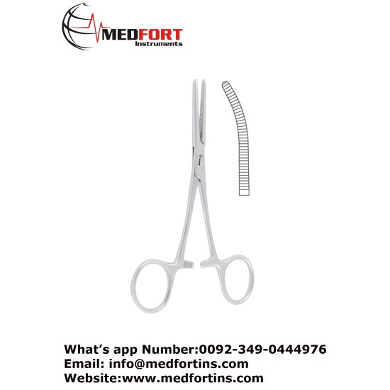 Pean-Nippon Haemostatic Forceps, Curved 18 cm - 7"