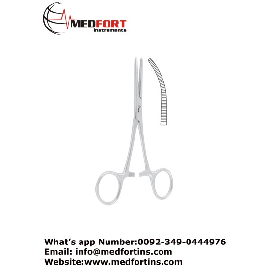 Pean (Delicate) Haemostatic Forceps, Curved 14 cm - 5 1/2"