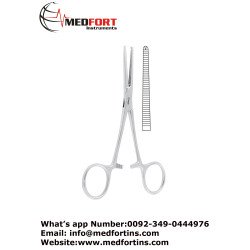  Kocher (Delicate) Haemostatic Forceps, Straight - 1 x 2 Teeth 13 cm - 5"