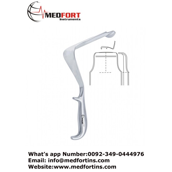 Marks Pelvis Retractor, 29 cm (11 ��), 193 x 60 mm - 60 x 45 mm