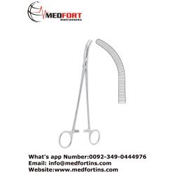Wertheim Hysterectomy Forcep, Curved 26 cm - 10 1/4"