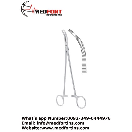 Moynihan Hysterectomy Forcep, Curved 23.5 cm - 9 1/4"
