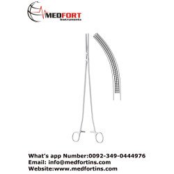 Kieback Hysterectomy Forcep, Curved 25 cm - 9 3/4"