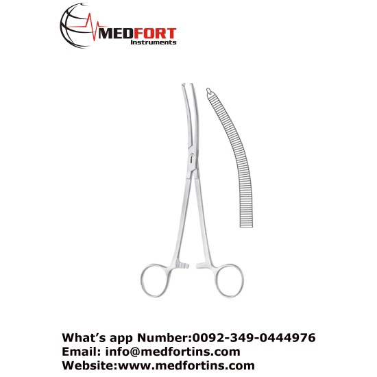 Berkeley-Bonney Hysterectomy Forcep, Curved 20 cm - 8"