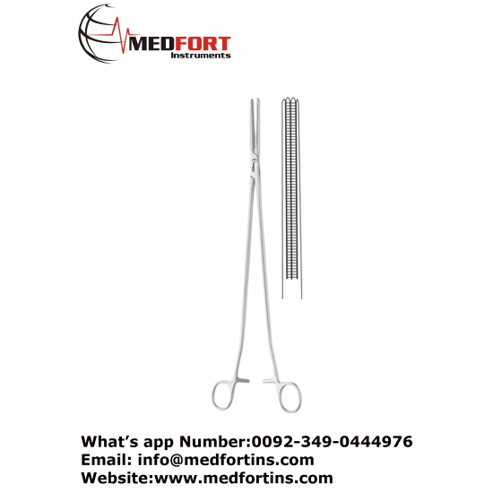 Kieback Hysterectomy Forcep, Straight 25 cm - 9 3/4"