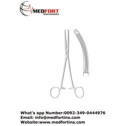 Gwilliam Hysterectomy Forcep, Curved 20 cm - 8"