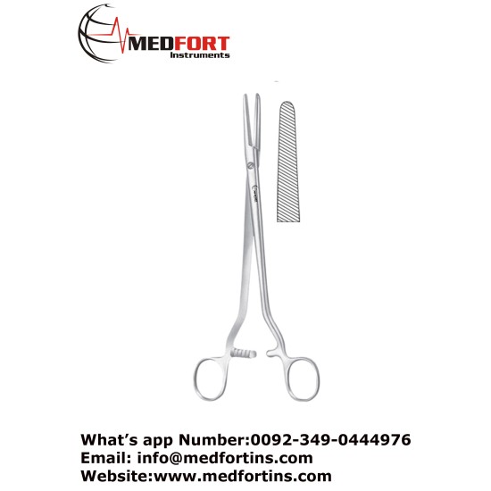  Segond Hysterectomy Forcep, Curved 24 cm - 9 1/2"