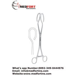 "Uterine Seizing Forcep, 28 cm - 11"" Jaw Size 32 mm "